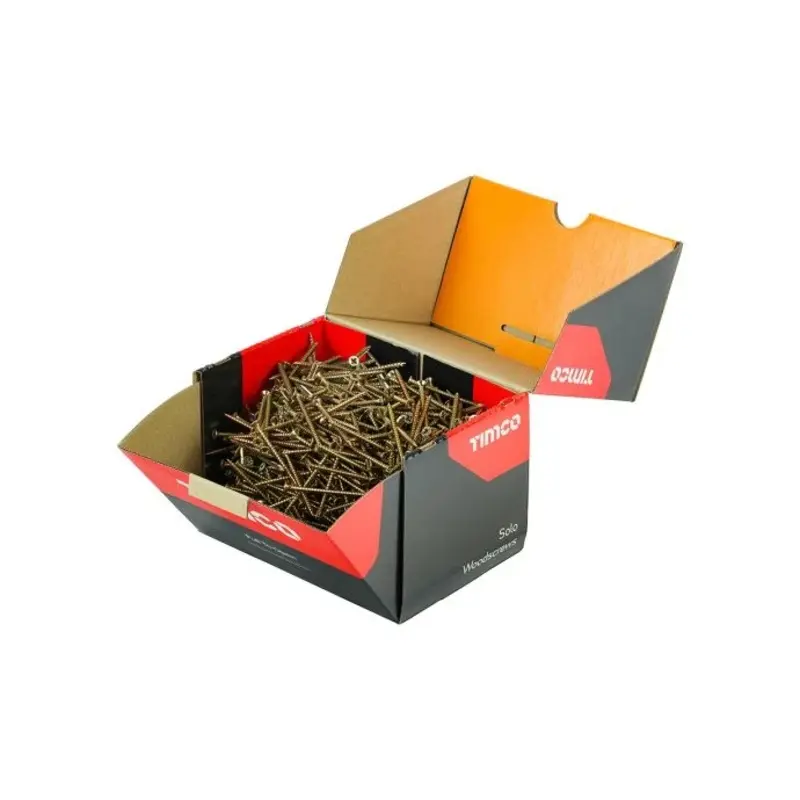 TIMCO Solo Countersunk Gold Woodscrews - 4.0 x 60 - Pack of 1000 Pieces