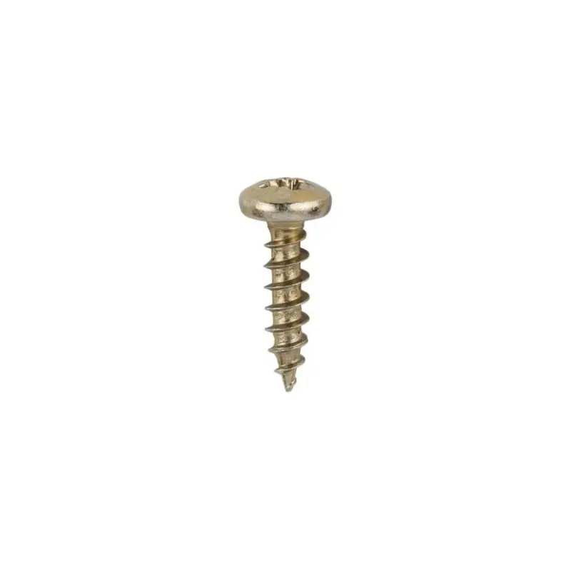 TIMCO Classic Multi-Purpose Pan Head Gold Woodscrews - 4.0 x 16 - Pack of 200 Pieces