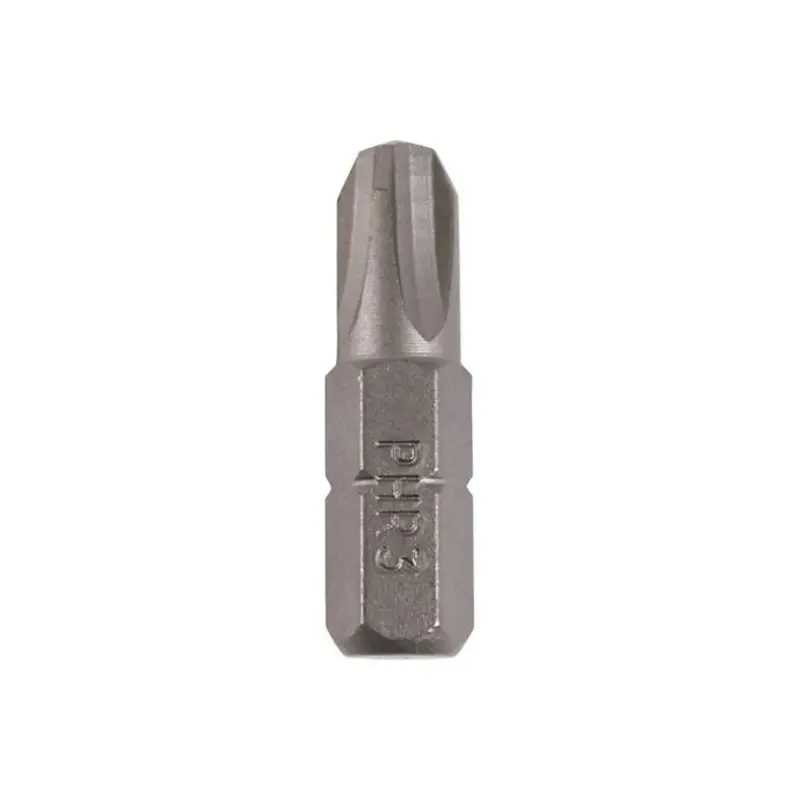 TIMCO Phillips Driver Bit S2 Grey - No.3 x 25 - Pack of 10 Pieces