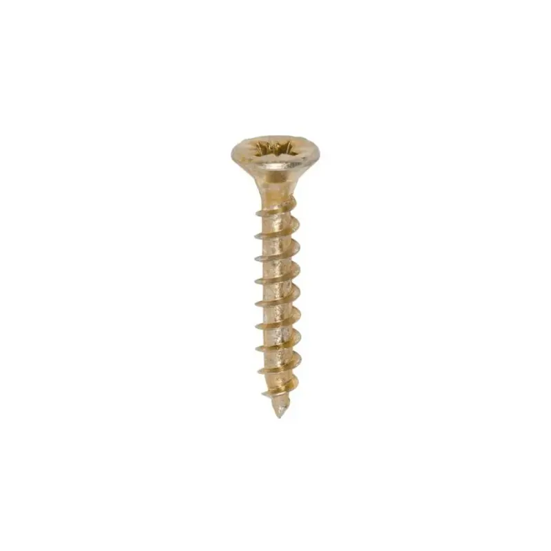 TIMCO Solo Countersunk Gold Woodscrews - 4.0 x 25 - Pack of 200 Pieces