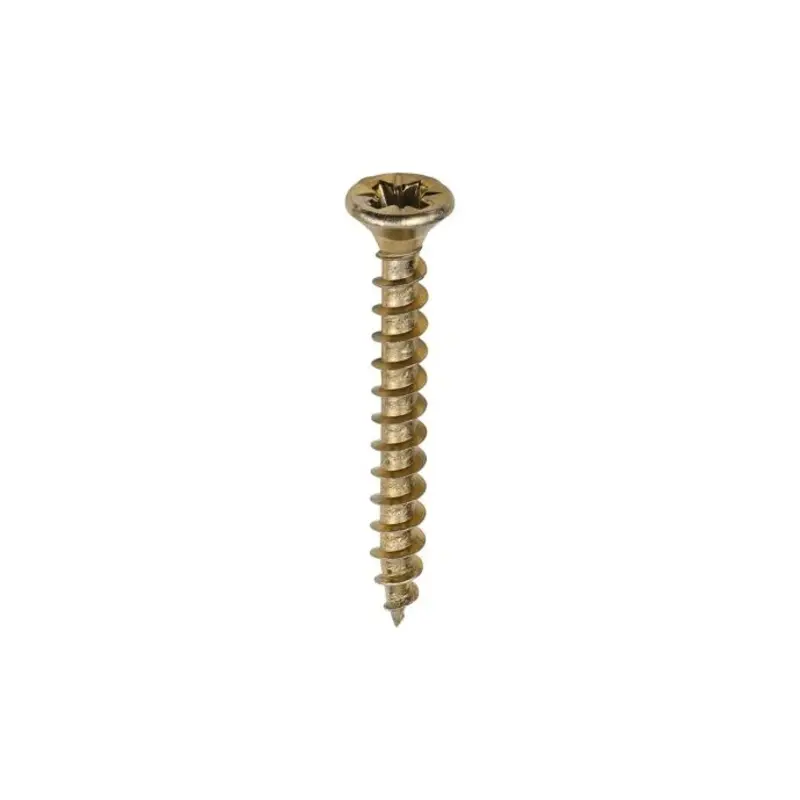 TIMCO Solo Countersunk Gold Woodscrews - 3.5 x 30 - Pack of 200 Pieces