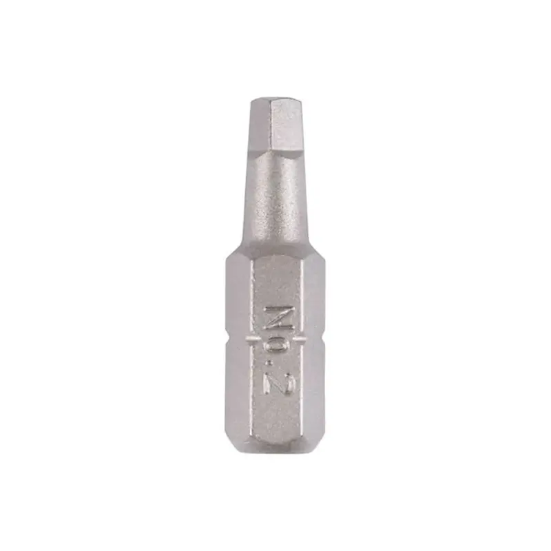 TIMCO Square Driver Bit S2 Grey - No.2 x 25 - Pack of 10 Pieces