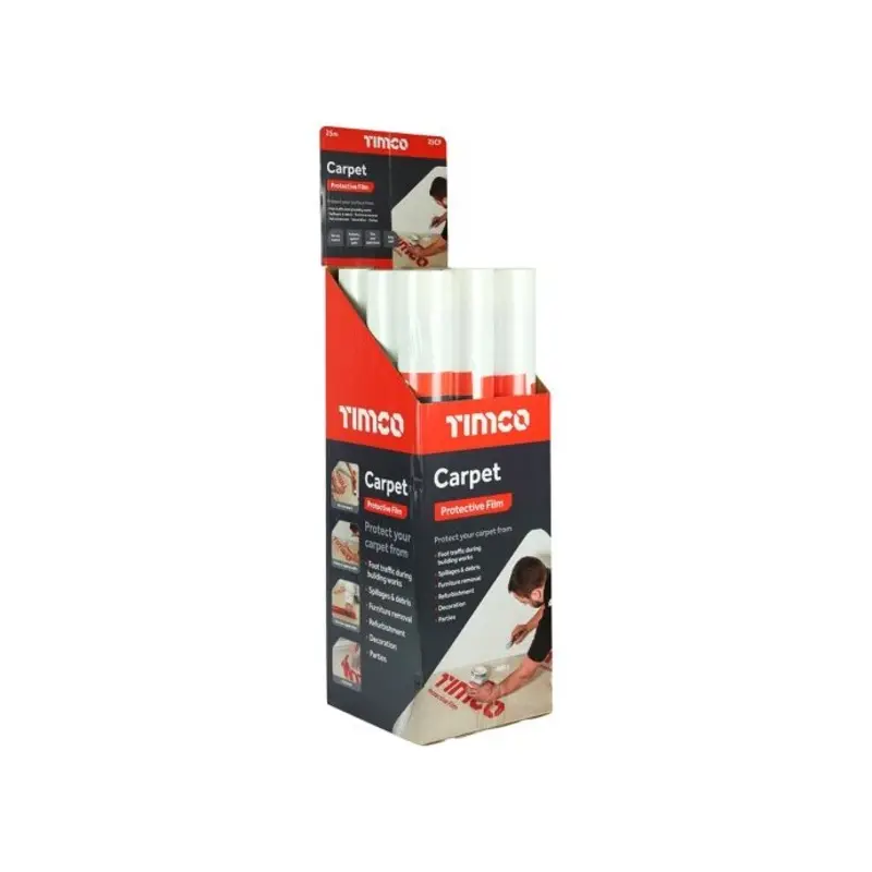 TIMCO Protective Film For Carpet - 25m x 0.6m