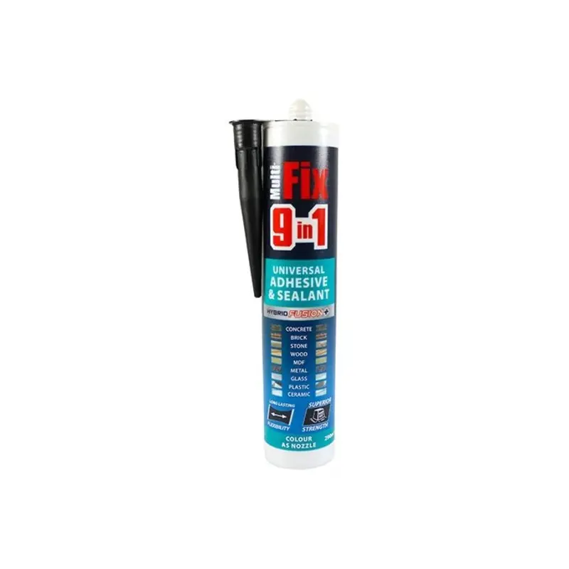 TIMCO 9 In 1 Universal Adhesive & Sealant Black - 290ml