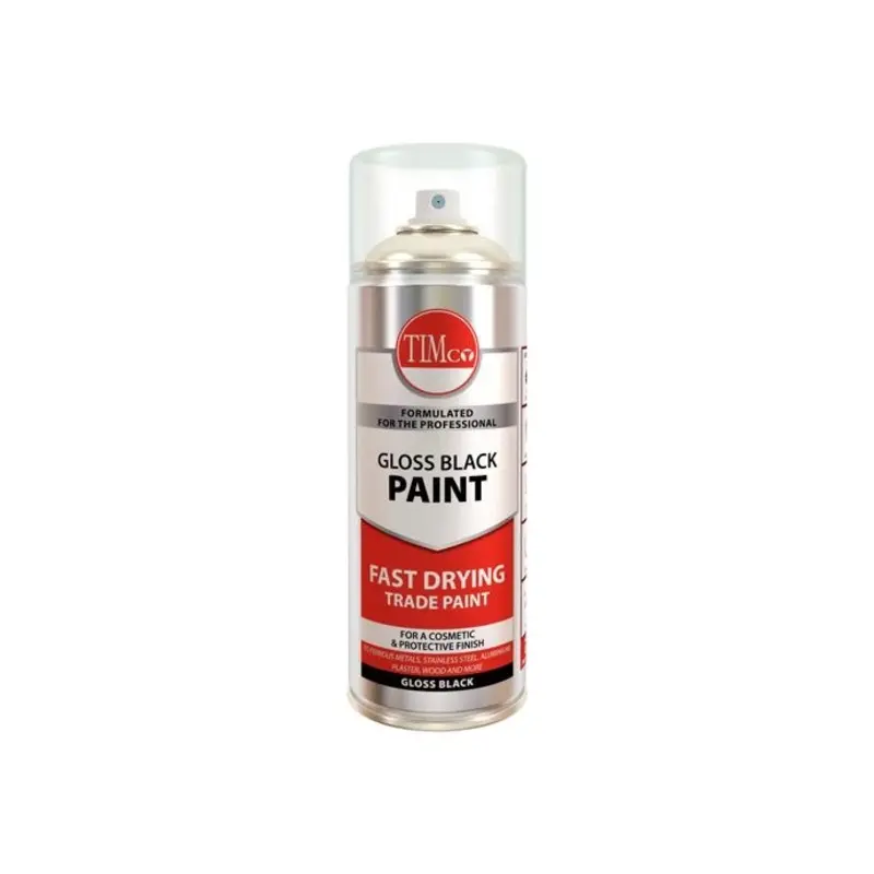 TIMCO Finishing Paint Gloss Black - 380ml