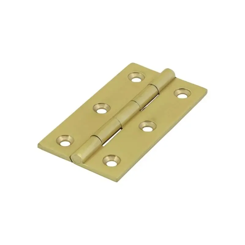 TIMCO Solid Drawn Brass Hinges Polished Brass - 64 x 35 - Pack of 2 Pieces