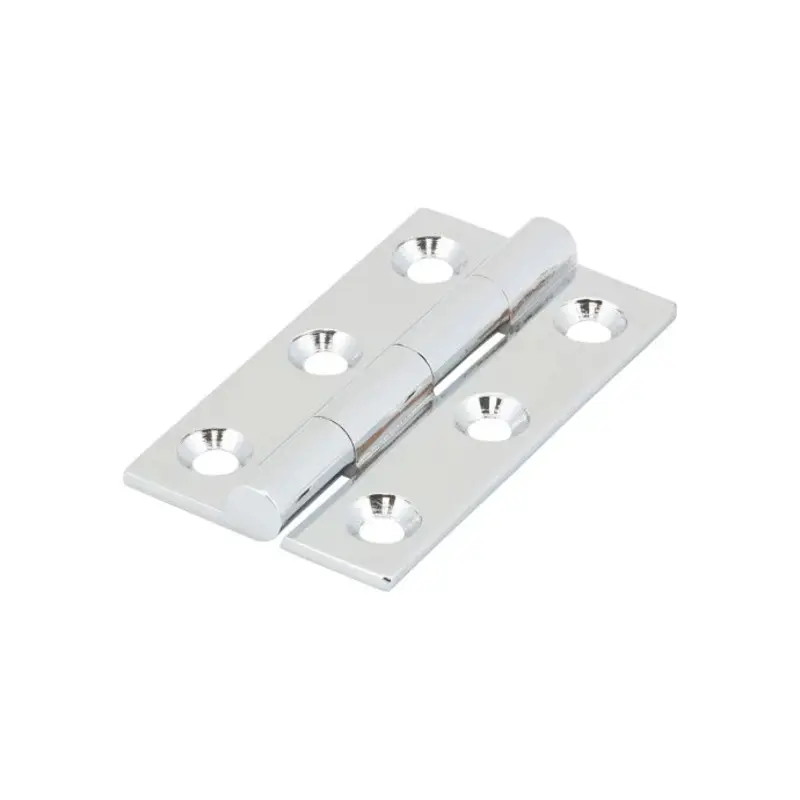 TIMCO Solid Drawn Brass Hinges Polished Chrome - 50 x 28 - Pack of 2 Pieces