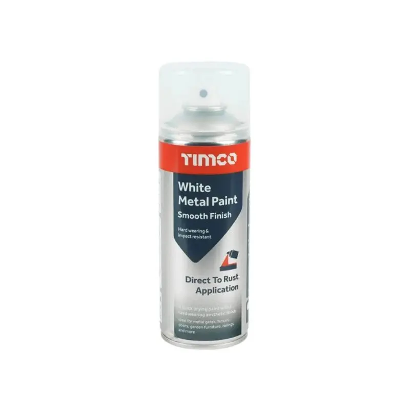 TIMCO White Metal Paint - Smooth Finish 380ml