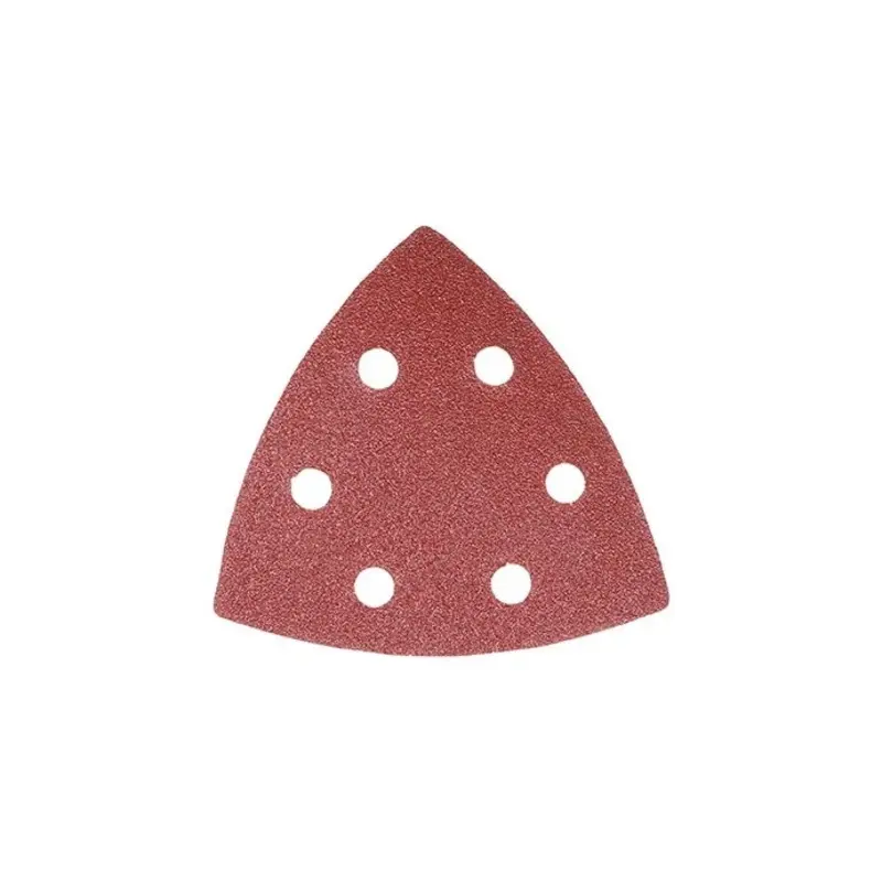 TIMCO Delta Sanding Pads Mixed Red - 95 x 95mm (80/120/180) - Pack of 5 Pieces
