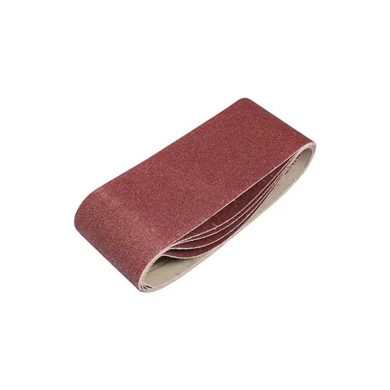 TIMCO Sanding Belts 120 Grit Red - 75 x 457mm - Pack of 5 Pieces