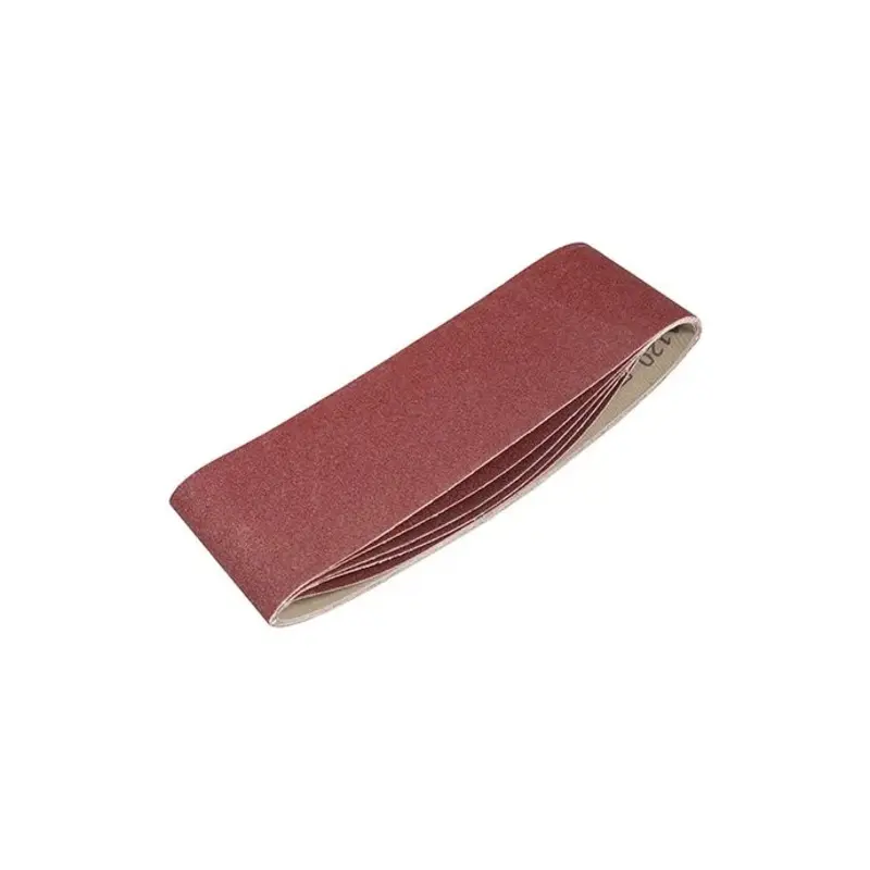 TIMCO Sanding Belts 120 Grit Red - 75 x 533mm - Pack of 5 Pieces