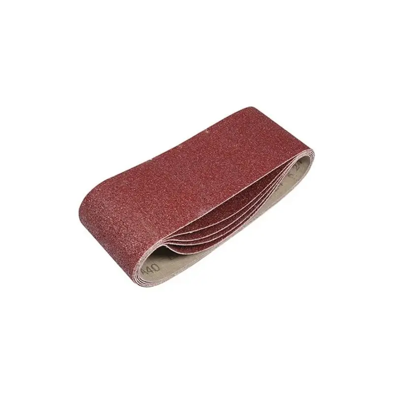 TIMCO Sanding Belts 40 Grit Red - 75 x 457mm - Pack of 5 Pieces