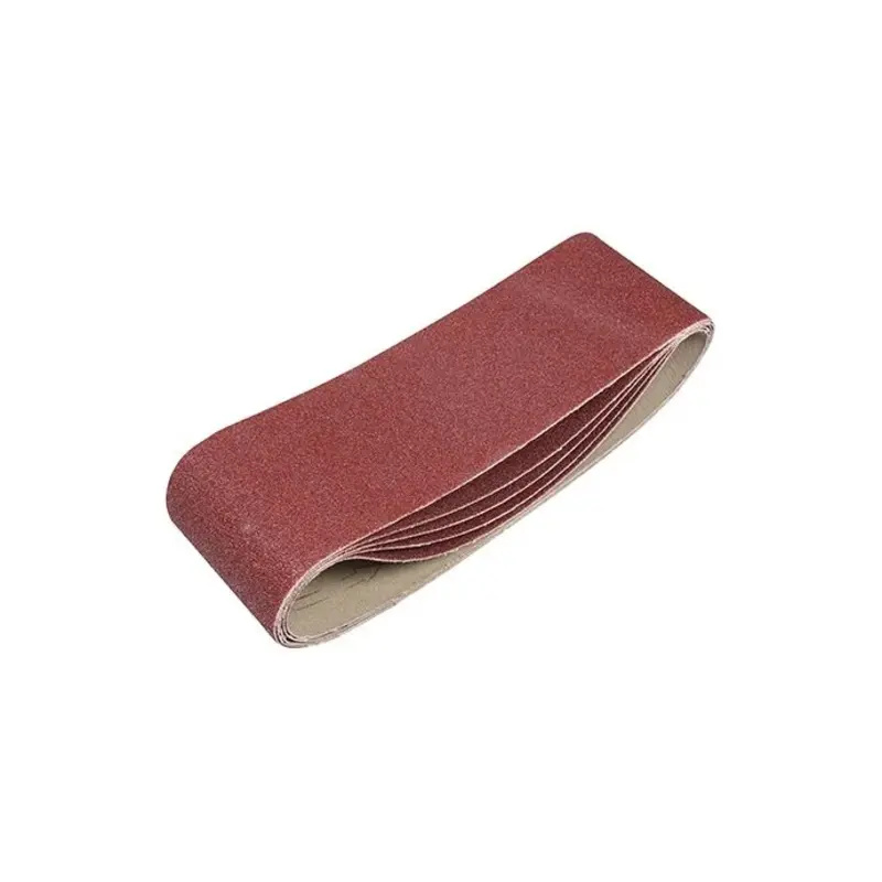 TIMCO Sanding Belts 80 Grit Red - 75 x 533mm - Pack of 5 Pieces