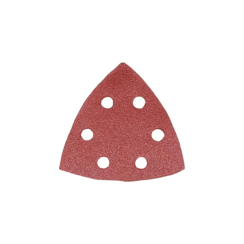 TIMCO Delta Sanding Pads 80 Grit Red - 95 x 95mm - Pack of 5 Pieces