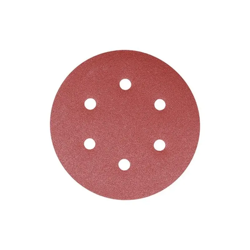 TIMCO Random Orbital Sanding Discs 120 Grit Red - 150mm - Pack of 5 Pieces