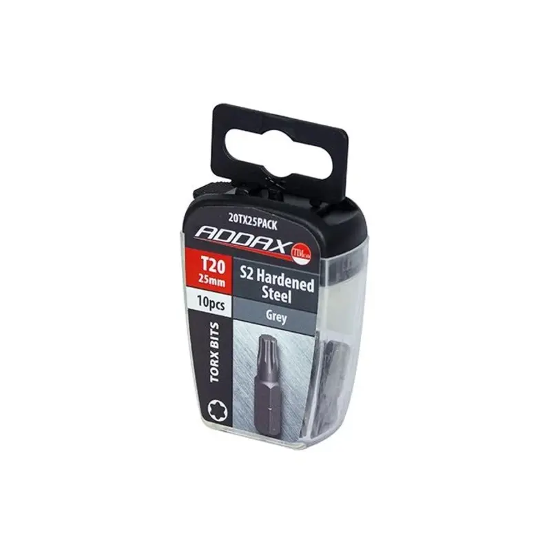 TIMCO TX Drive Driver Bit S2 Grey - TX20 x 25 - Pack of 10 Pieces