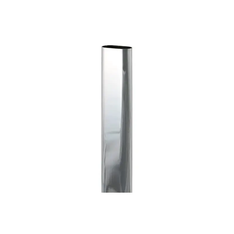 TIMCO Wardrobe Rail Oval Polished Chrome - 30 x 15 x 1829