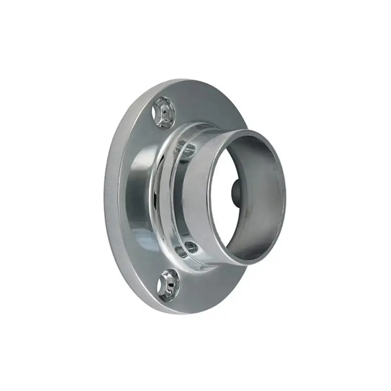 TIMCO End Socket For Round Tube Polished Chrome - 25mm - Pack of 2 Pieces
