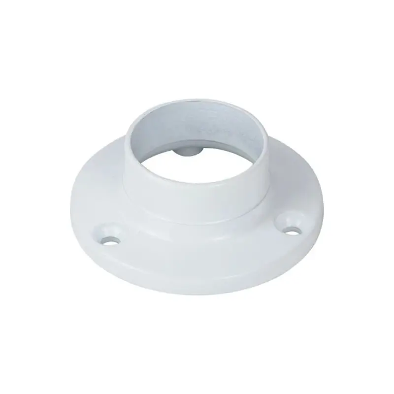 TIMCO End Socket For Round Tube White - 25mm - Pack of 2 Pieces