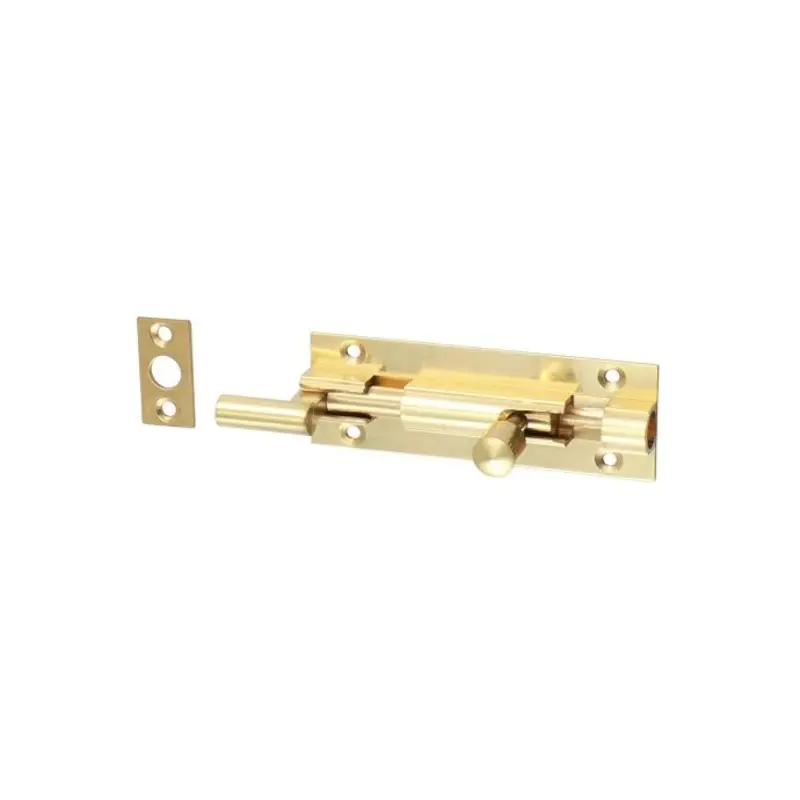 TIMCO Necked Barrel Bolt Polished Brass - 75 x 25mm