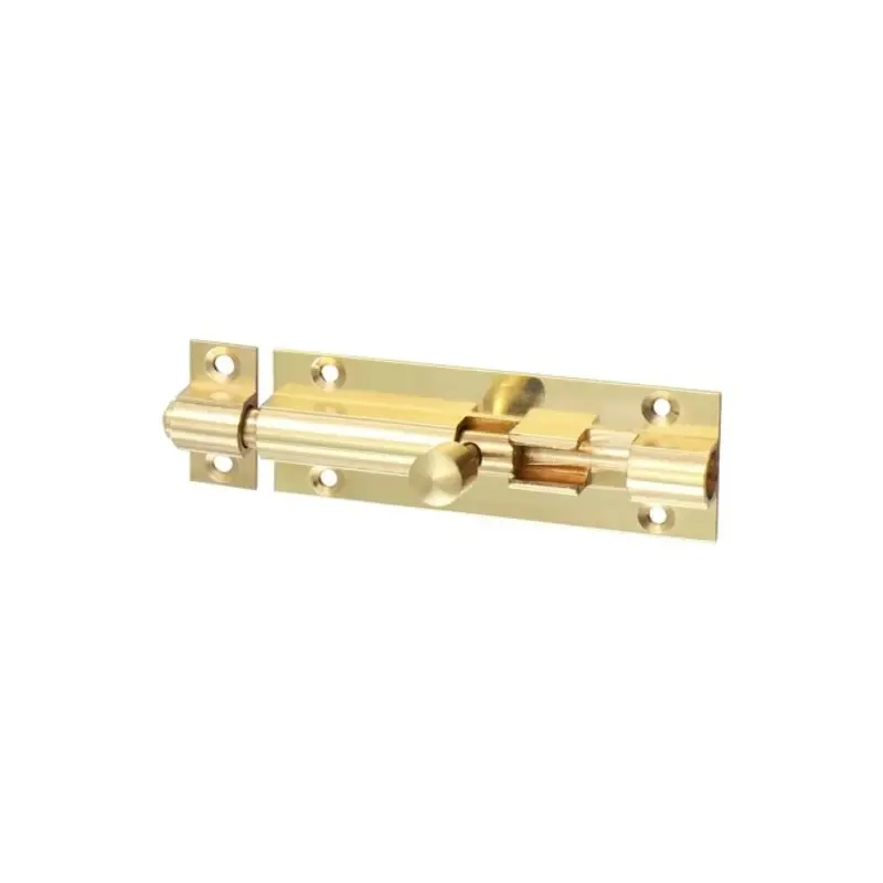 TIMCO Straight Barrel Bolt Polished Brass - 75 x 25mm