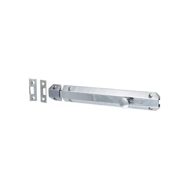 TIMCO Architectural Flat Section Bolt Polished Chrome - 210 x 35mm