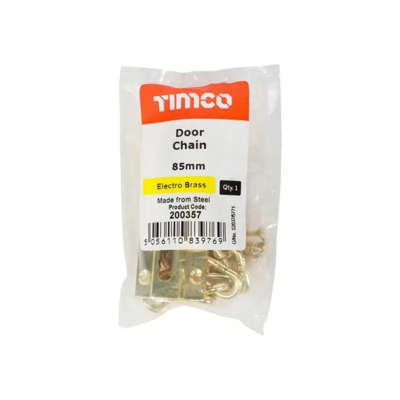 TIMCO Door Chain Electro Brass - 85mm