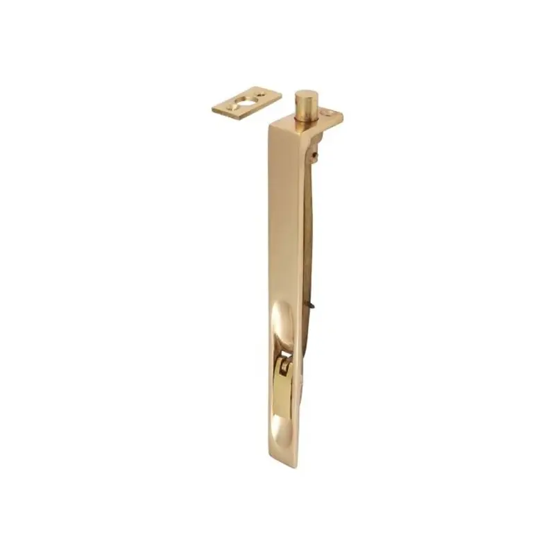TIMCO Lever Action Flush Bolt Polished Brass - 200 x 19mm
