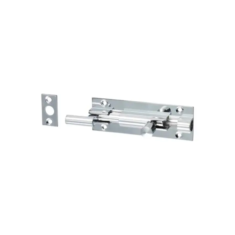 TIMCO Necked Barrel Bolt Polished Chrome - 75 x 25mm