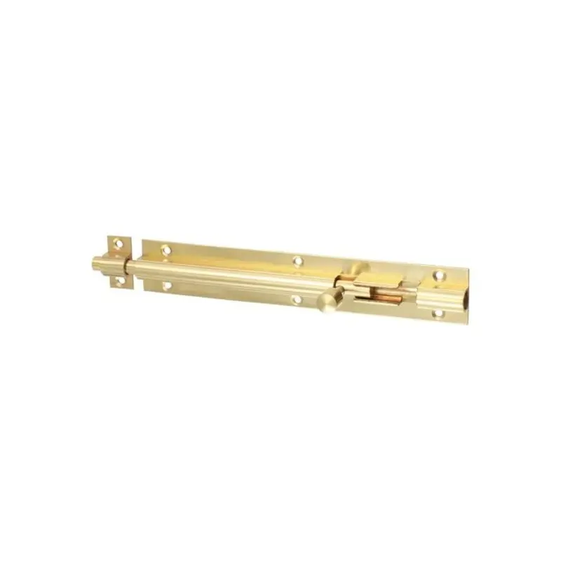 TIMCO Straight Barrel Bolt Polished Brass - 150 x 25mm