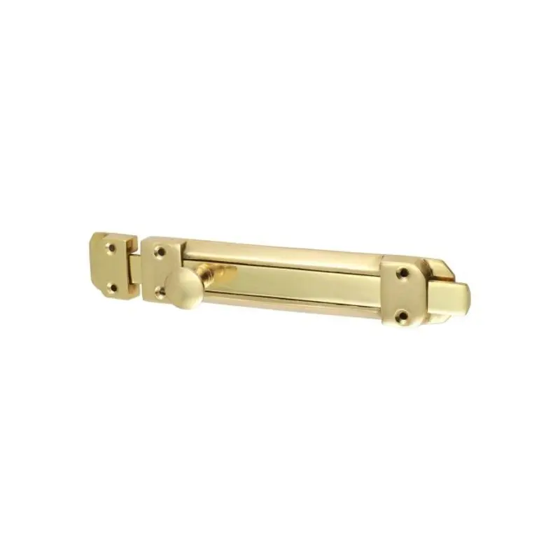 TIMCO Contract Flat Section Bolt Polished Brass - 210 x 35mm