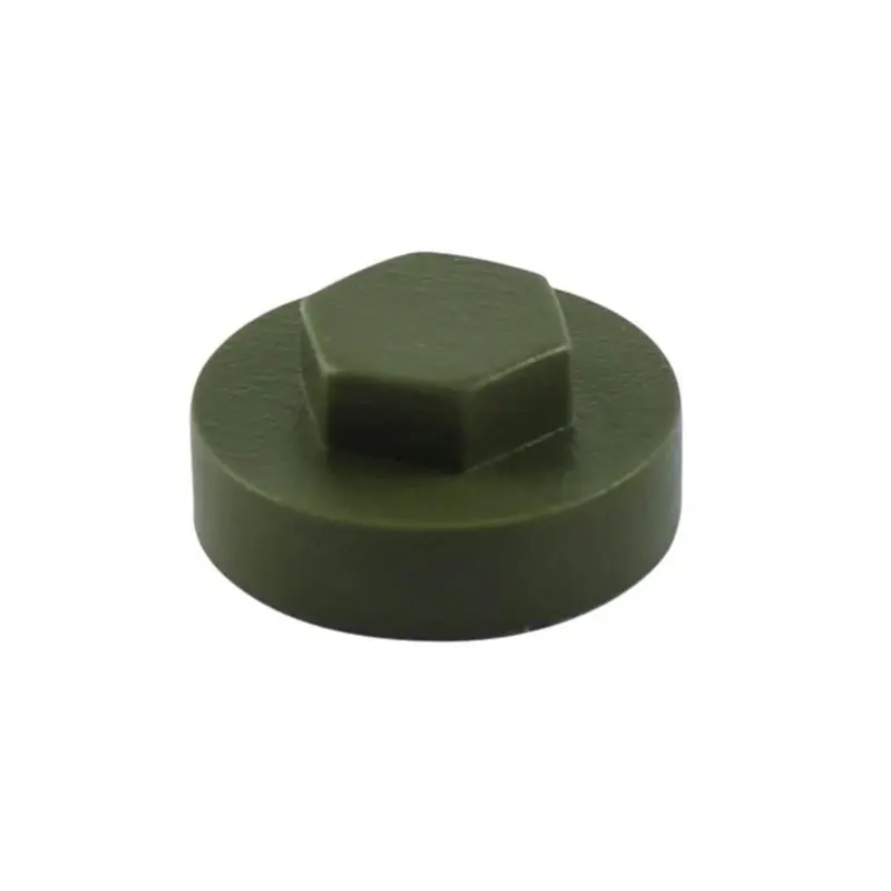 TIMCO Hex Head Cover Caps Olive Green - 19mm - Pack of 1000 Pieces