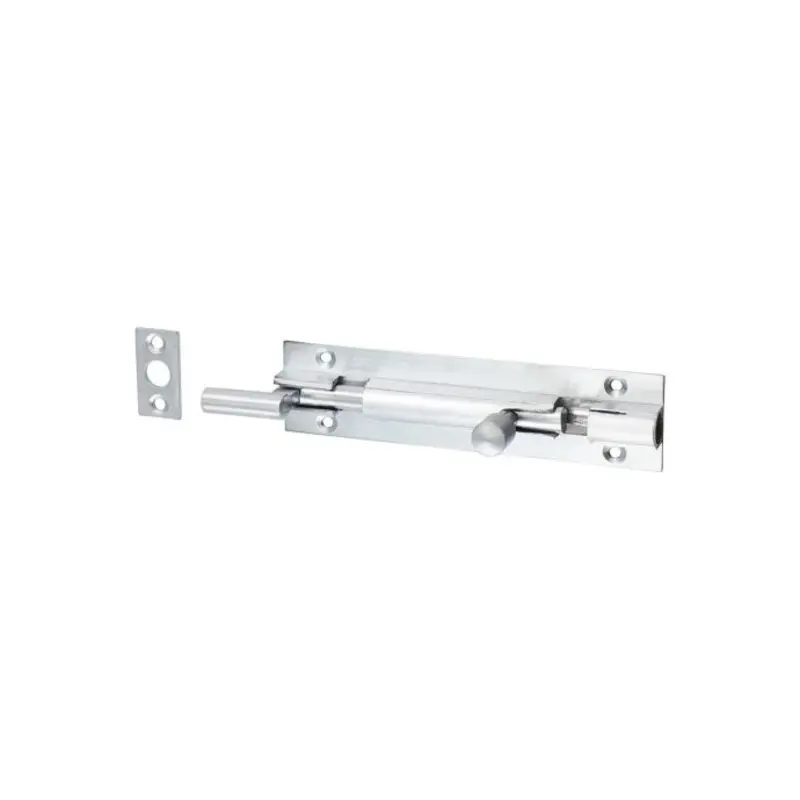 TIMCO Necked Barrel Bolt Satin Chrome - 100 x 25mm