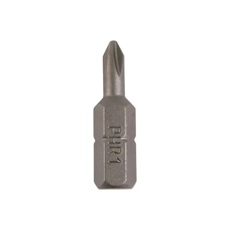 TIMCO Phillips Driver Bit S2 Grey - No.1 x 25 - Pack of 10 Pieces