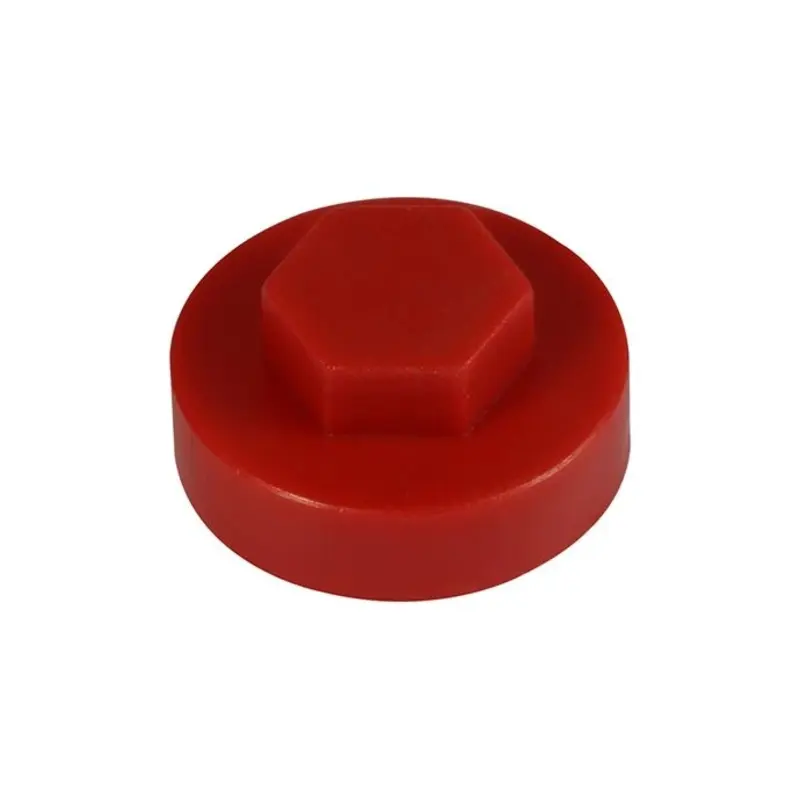 TIMCO Hex Head Cover Caps Flame Red - 16mm - Pack of 1000 Pieces
