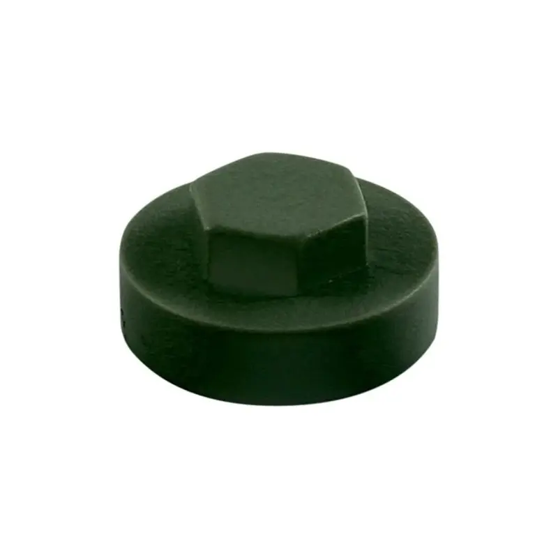 TIMCO Hex Head Cover Caps Juniper Green - 16mm - Pack of 1000 Pieces