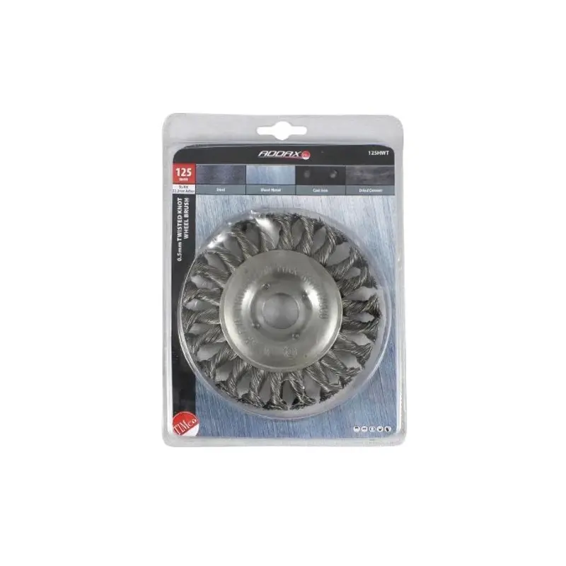 TIMCO Wheel Brush Twisted Knot Steel Wire - 125mm