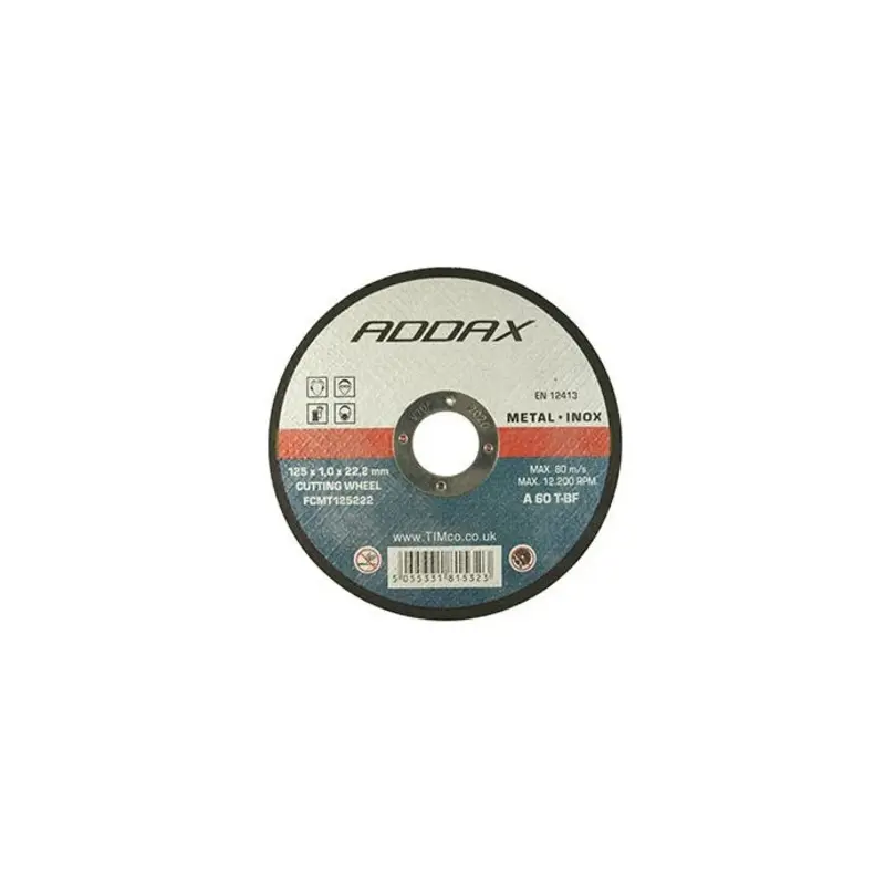 TIMCO B/Abrasive Flat Wheel Inox - 115 x 22.2 x 1.0 - Pack of 10 Pieces