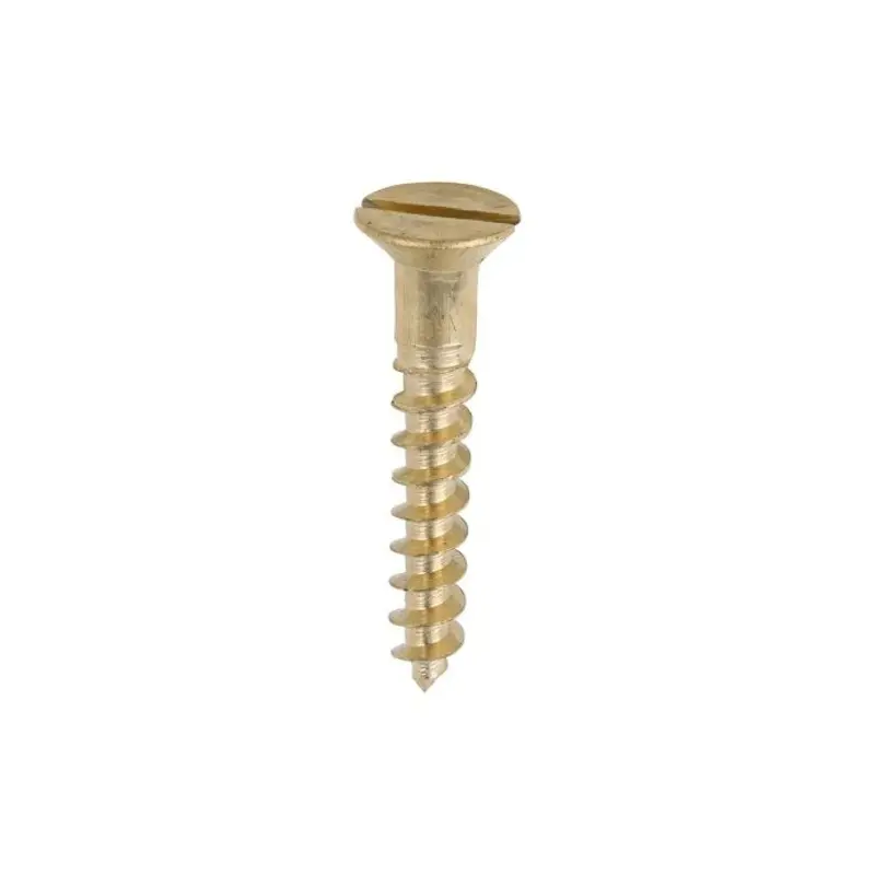 TIMCO Solid Brass Countersunk Woodscrews - 10 x 1 1/4 - Pack of 200 Pieces