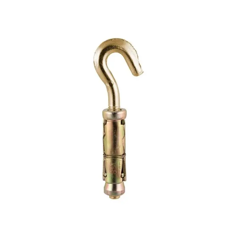 TIMCO Forged Hooks With Sheil Anchors Gold - M6 - Pack of 2 Pieces