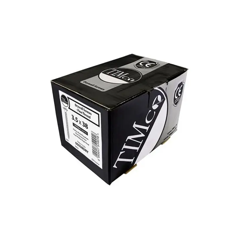 TIMCO Drywall Fine Thread Bugle Head Black Screws - 4.8 x 90 - Pack of 500 Pieces