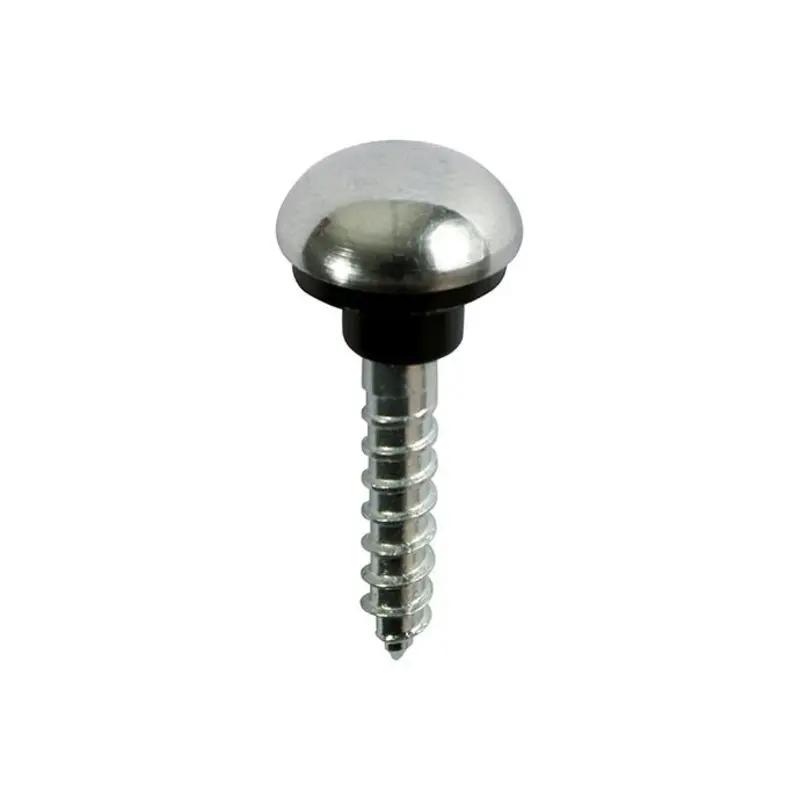 TIMCO Mirror Screws Dome Head Chrome - 8 x 1 - Pack of 200 Pieces