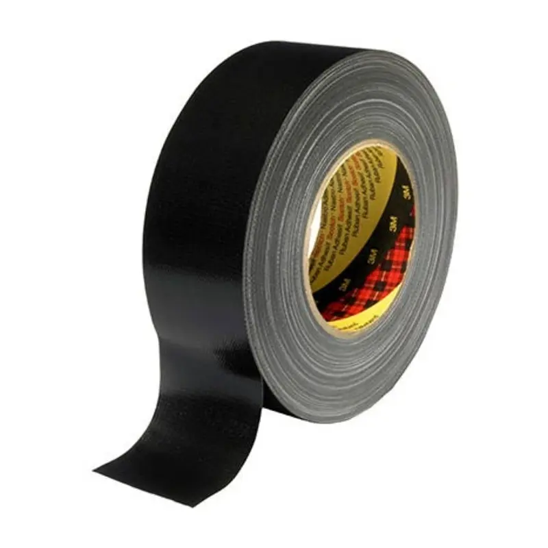 3M 50mm x 50m Black Universal High Strengh Fabric Tape 389