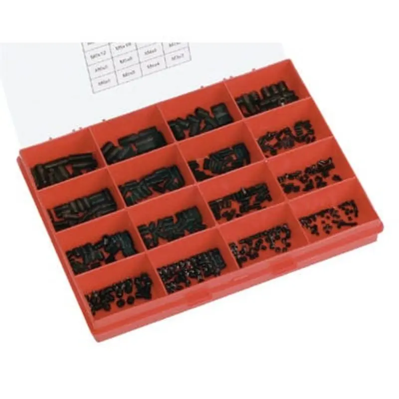 Select Set Screw Kit M3 To M8 500 Piece Zinc Plated Socket