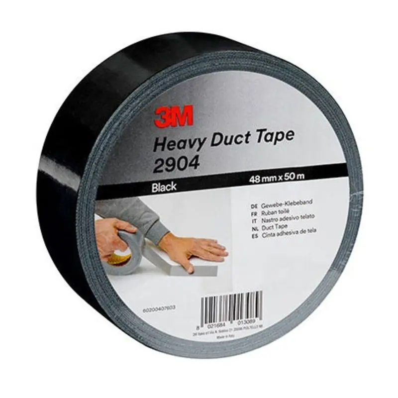 Scotch 48mm x 50m Black Scotch Duct Cloth Tape 2904