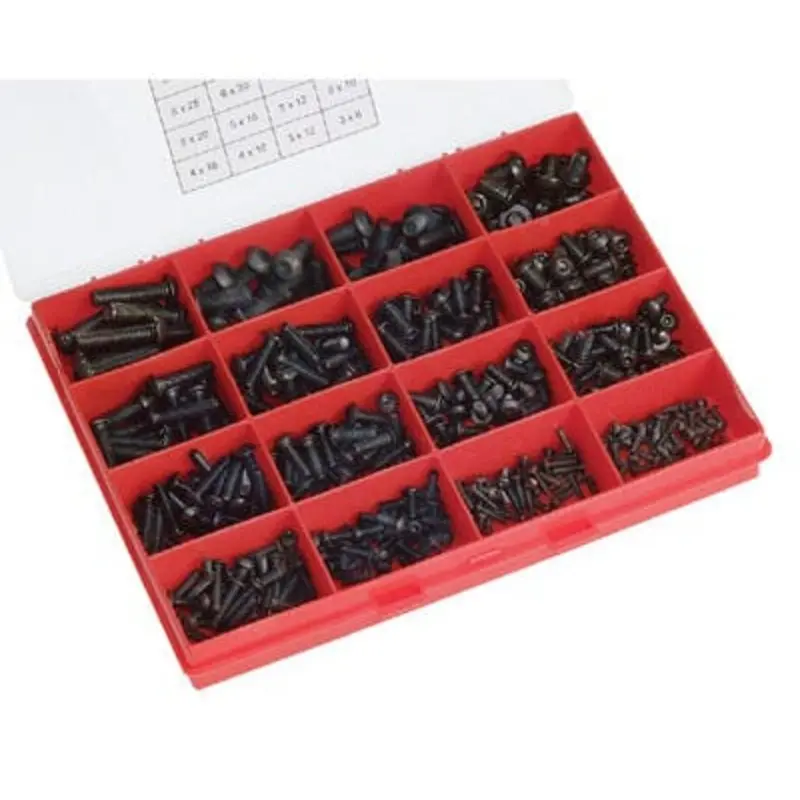 Select Socket Screw Kit M3 To M8 400 Piece Zinc Plated Button Head