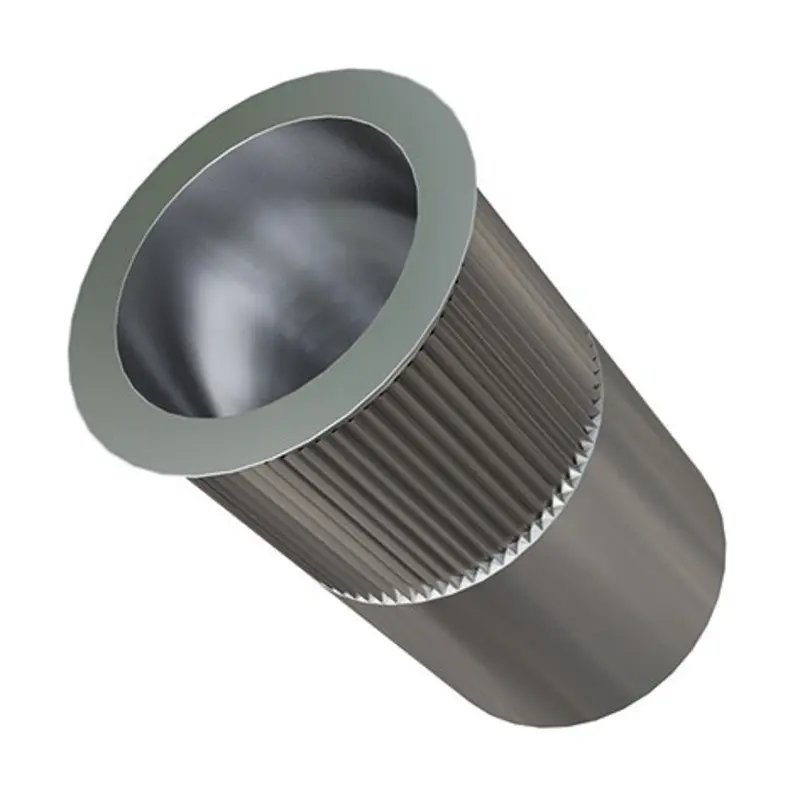 TR Fastenings M8 10.6 Hole Blind Rivet Nut Red Head Knurled 1.0-3.5 - Pack of 100
