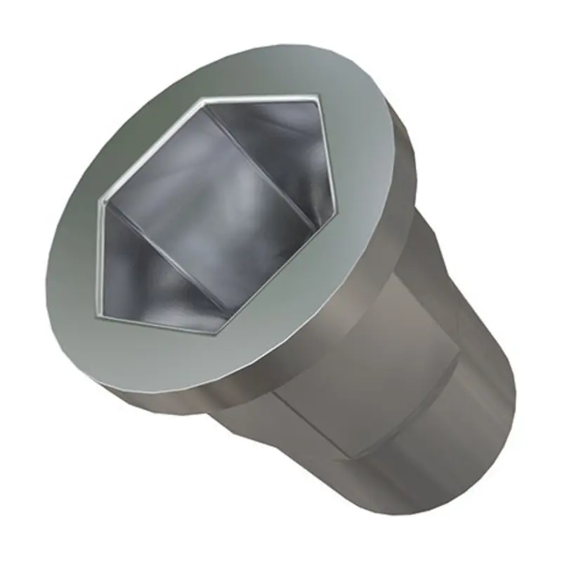 TR Fastenings M8 11 Hole Blind Rivet Nut Flg Head Half Hex 1.0-3.5 - Pack of 100