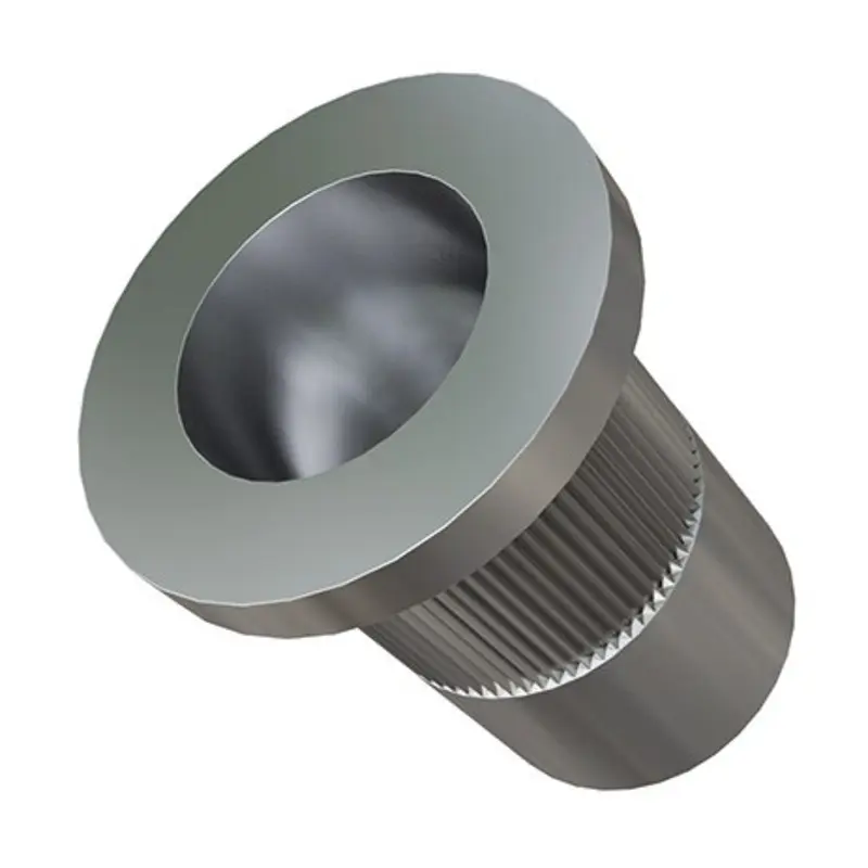 TR Fastenings M8 11 Hole Blind Rivet Nut Flg Head Knurled 1.0-3.5 - Pack of 100