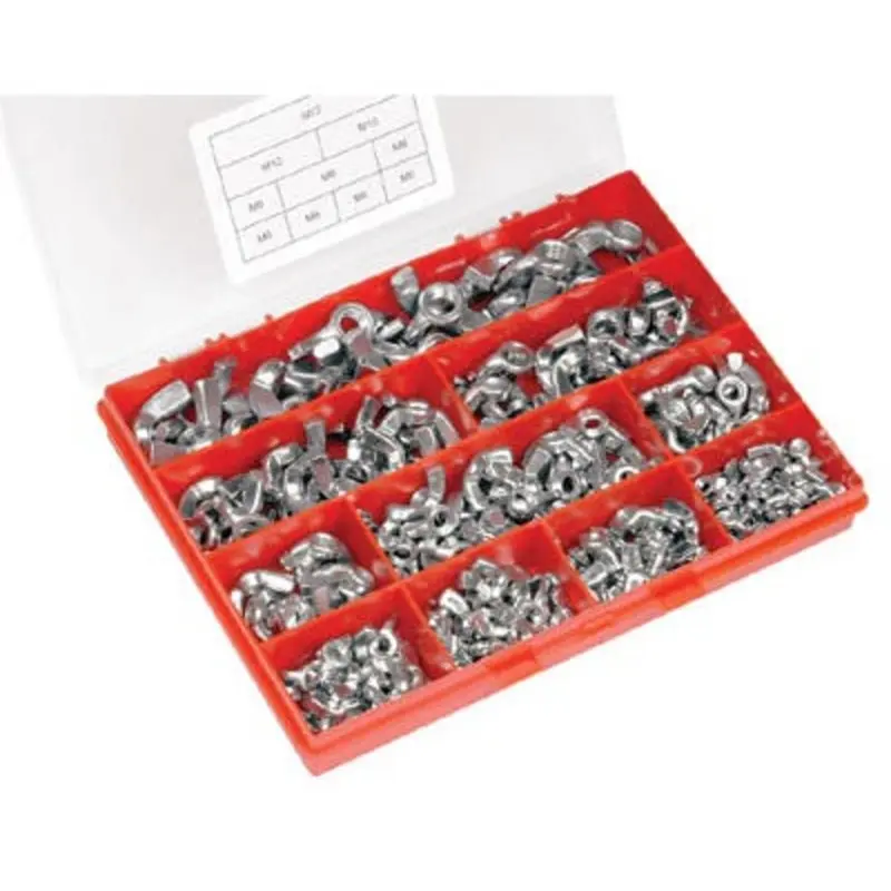 Select Metric Steel Wingnut Kit Zinc M5 To M10 220 Pieces